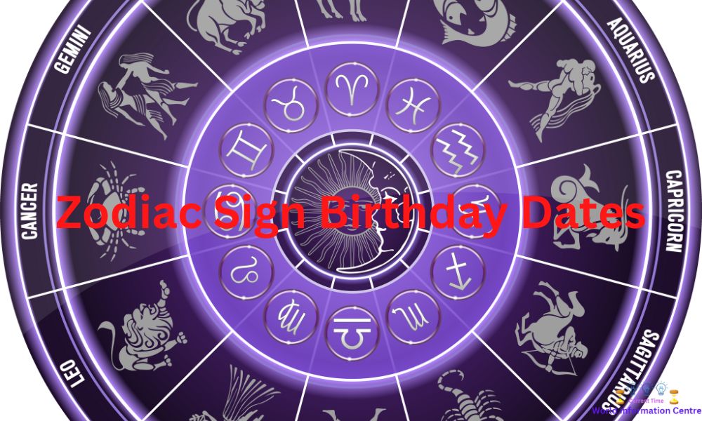 Zodiac Sign Birthday Dates